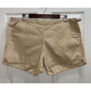 Lilly Pulitzer Metallic Shorts Kasia Gold Size 14 Holiday Classy Vacation